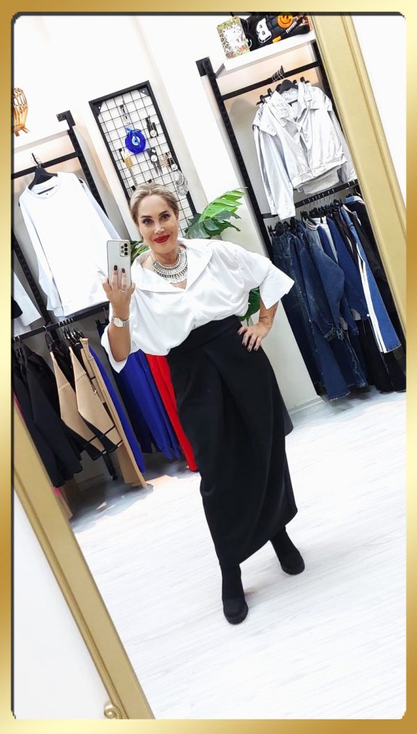 Önü Pensli Havuç Model Etek