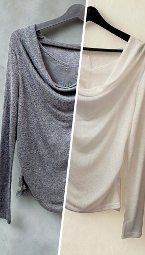 Yakası Dantelli Degaje Yaka İnce Bluz (İthal)