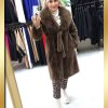 Kuşaklı Peluş Kürk - Görsel 2