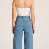 Düğme Detaylı Arkası Cepli Likralı Denim İthal Pantolon - Görsel 3