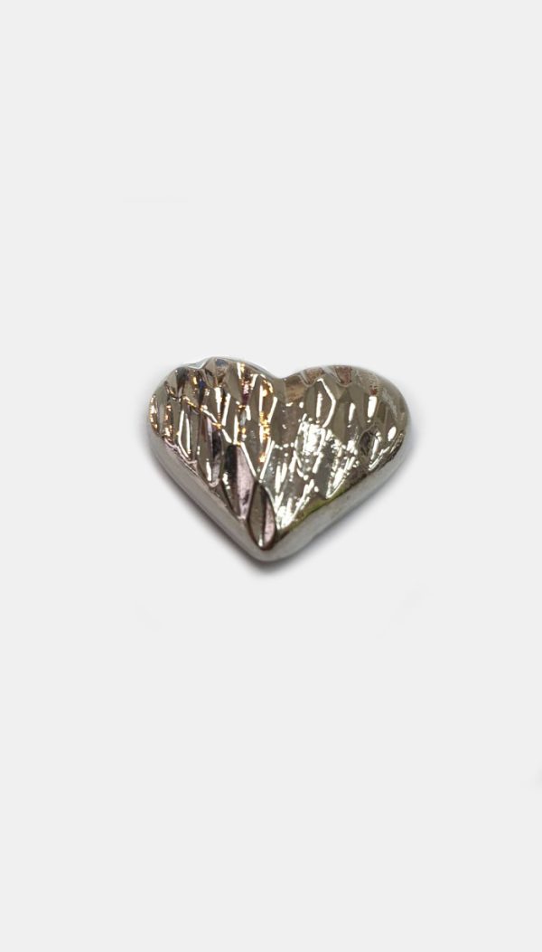 Kalp Şeklinde Dolgu Küpe (Gold/Silver) - KPE013 - Görsel 6